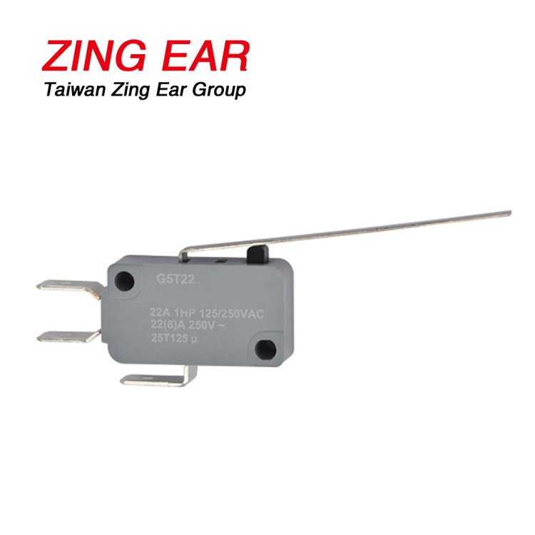 G5T22-C1Z100A03 SPDT 100gf Far From Pin Plunger Long Straight Lever Basic Snap Action Micro Switch