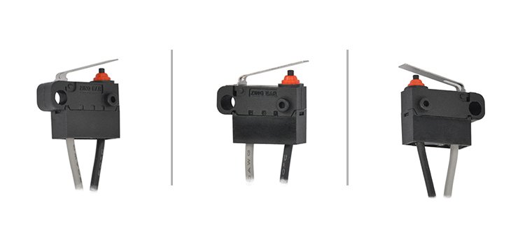 G303-130E02B7-FA SPST Normally Closed Straight Lever Waterproof Micro Switch with Wire