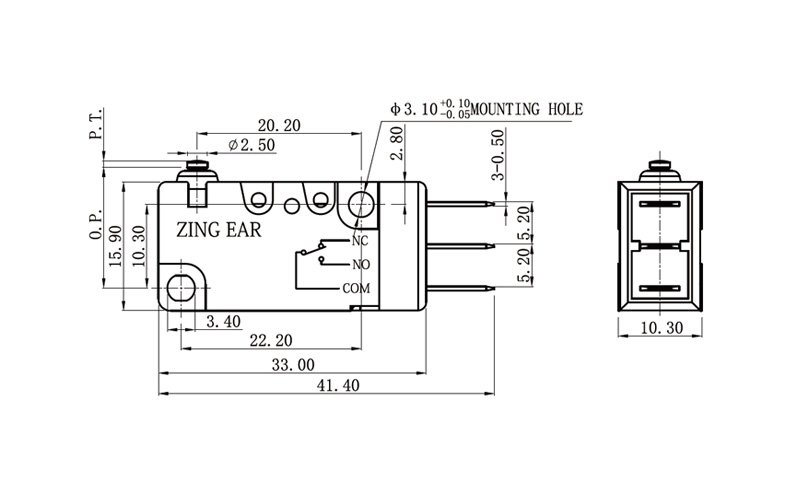 Micro Switch Roller Lever