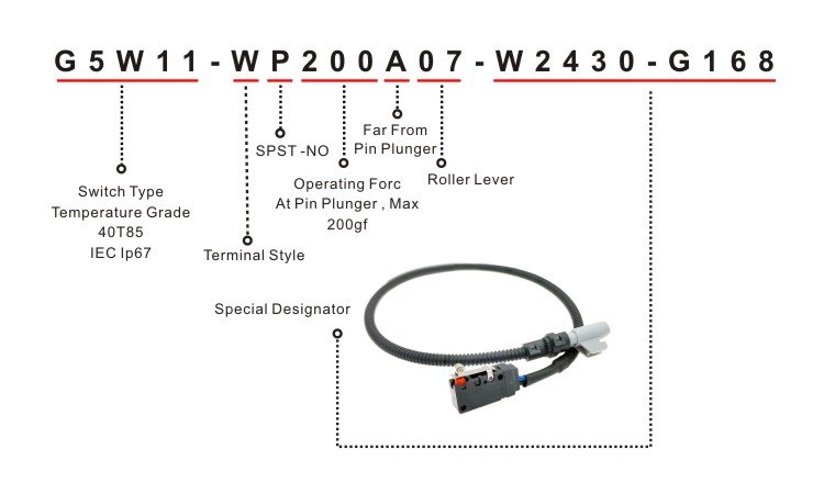 G5W11-WP200A07-W2430 Factory Waterproof Rollor Lever Sealed Plunger Limit Microswitch Micro Switch G5W11-WP200A07-W2430 Factory Waterproof Rollor Lever Sealed Plunger Limit Microswitch Micro Switch