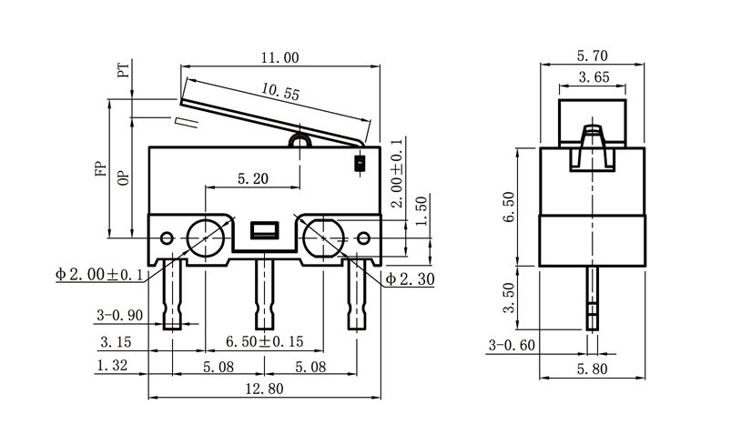 C NC NO Micro Switch