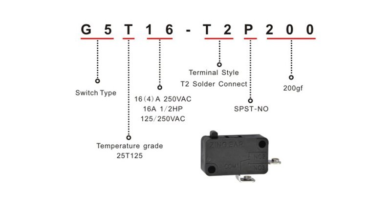 G5T16-T2P200 1 Arcade Microswitch