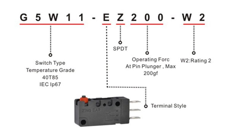 G5W11-EZ200-W2 (10) microswitch waterproof