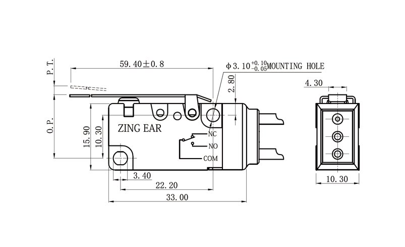 G5W11-WC200A03-W3 Normally Closed Snap Action Microswitch Micro Switch Replace for Honeywell Omron