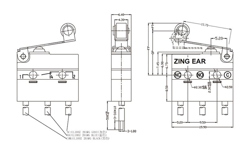 micro switch lever