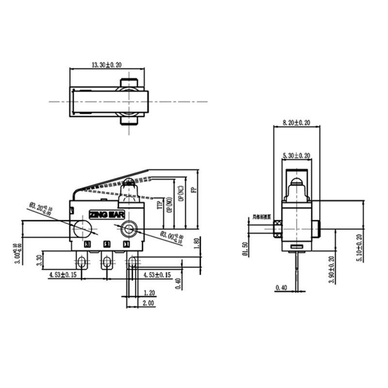 Subminiature Waterproof Sealed Automotive Micro Switch