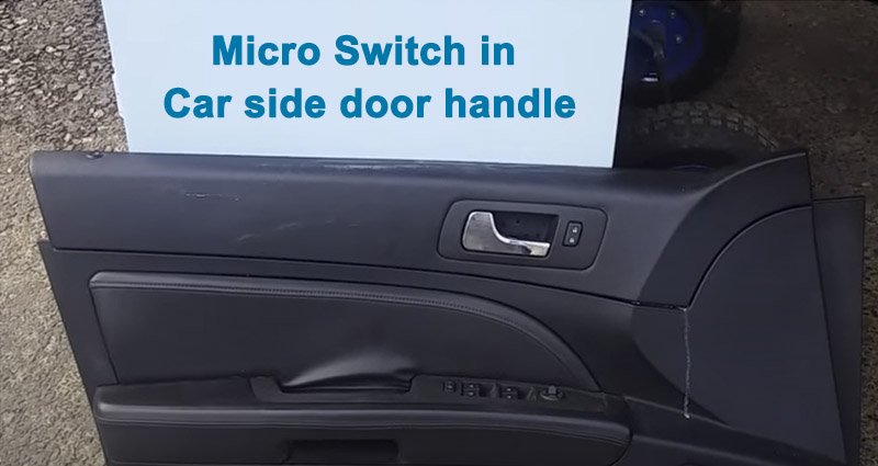 What does the micro switch in the car door do?