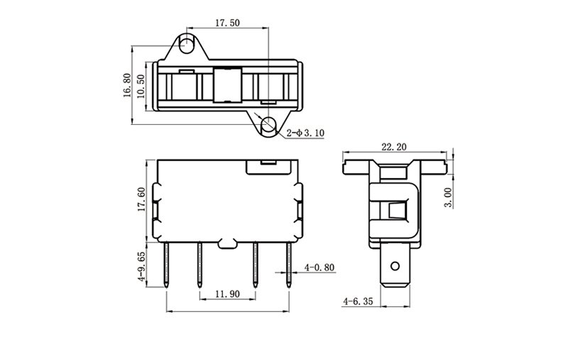 DPDT Bistable Micro Switch