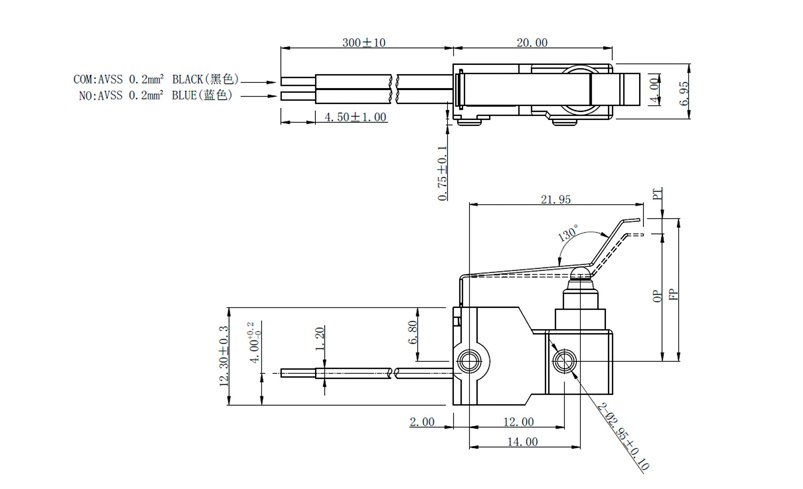G305-130F13A34D-IF (5) sub mini microswitch