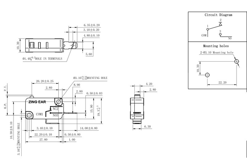 Airsoft micro switch