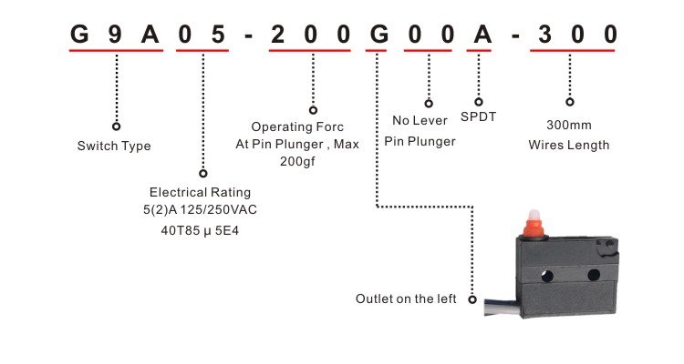 micro switch long plunger