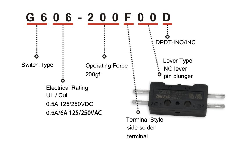 double pole microswitch