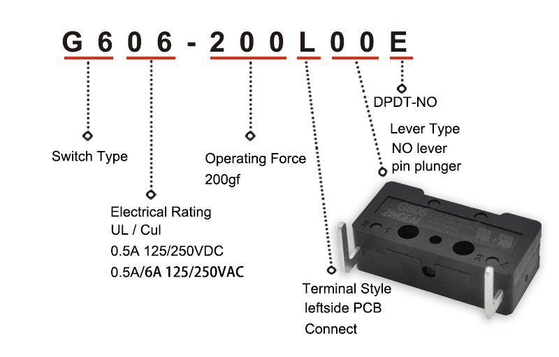 normally open micro switch