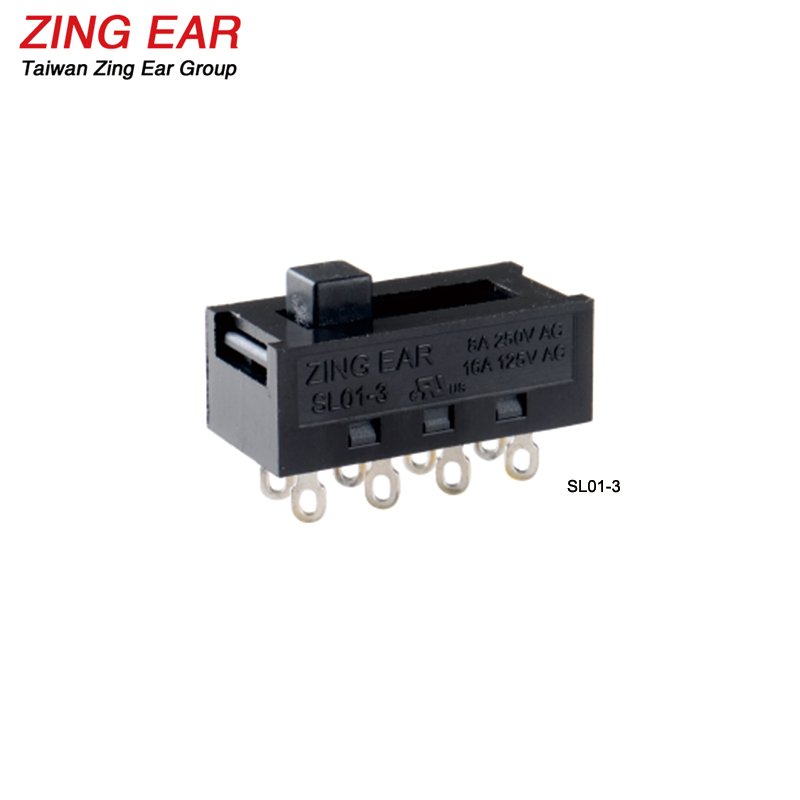 SL01 8 Position Pin DP4T Slide Switch 9