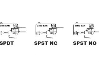 1 SPDT SPST Normally Closed and Open Micro Switch Compared