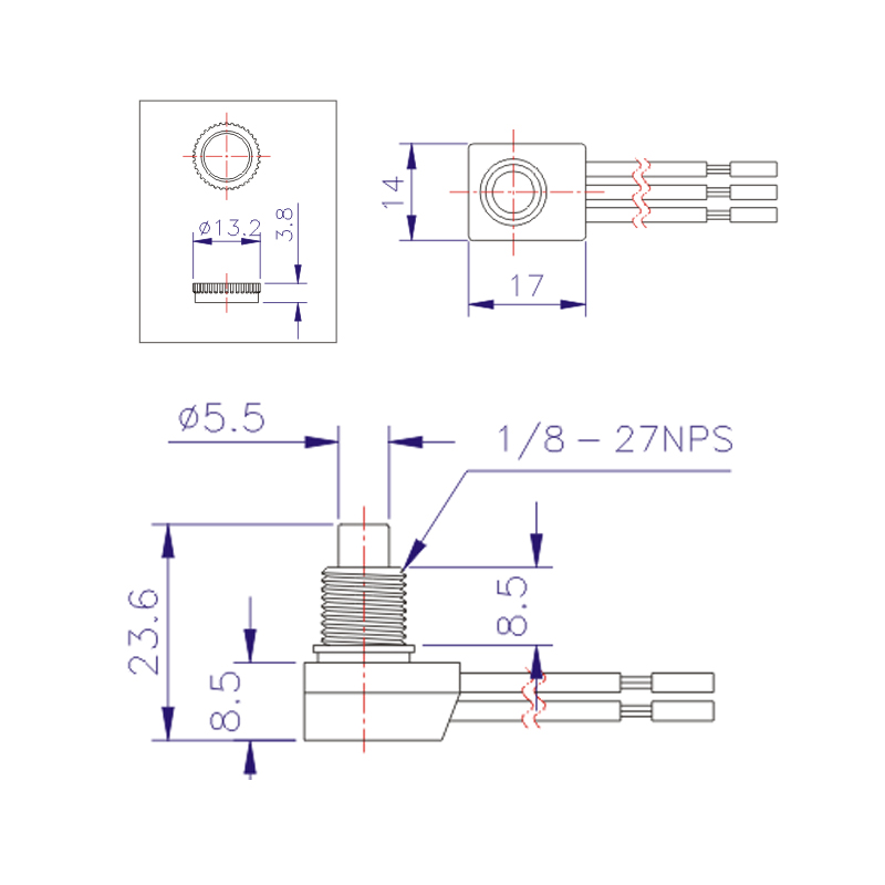 Push Button Canopy Switch Light Control 2 Position (5)