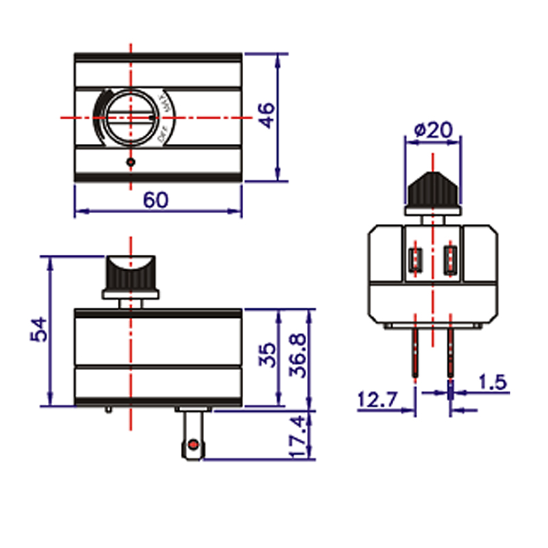 Rotary Dimmer Switch For Table Floor Lamp Light 1