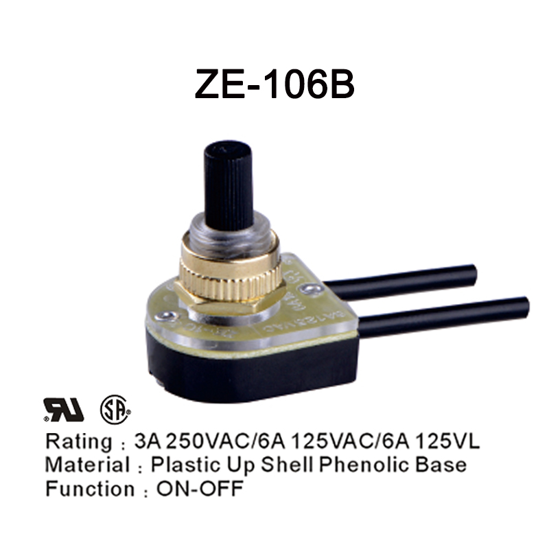 Zing Ear ZE-106M Rotary Turn Canopy Switch Wechseln Brass 6 A 250 V E89885 3/8"