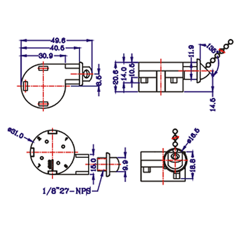 Ceiling Fan Switch ZE-208S6-2 (4)