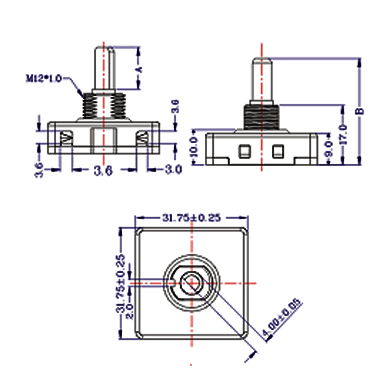 Rotary Selector Switch 2 3 4 Speed 3A 250VAC 6A 125VAC 3