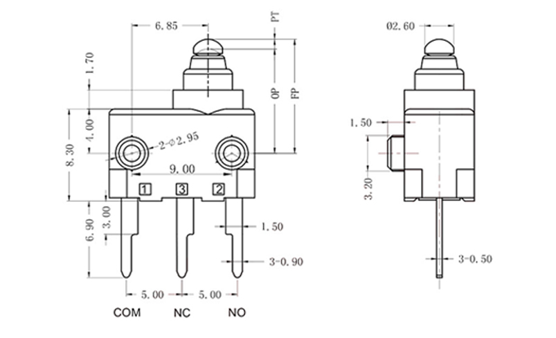 mini size switch drawing mini size switch drawing