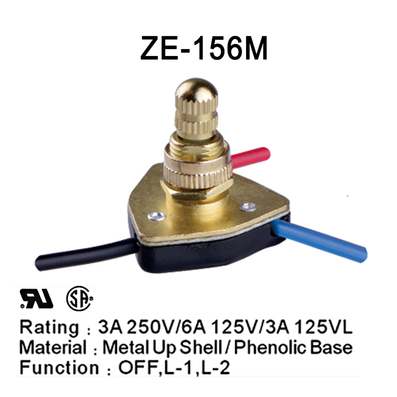 Rotary Light Switch 3 Position 3A 250V 6A 125VAC (2)