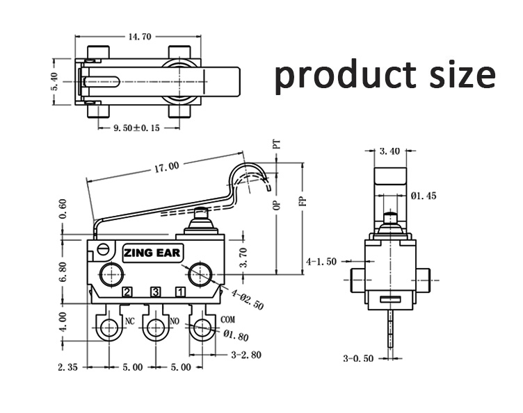 Micro Snap Switch Action Ultra Miniature with Roller Lever (8)