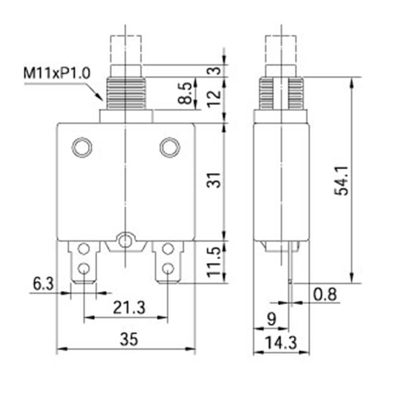 30Amp Circuit Breaker 3-50 Ampers ZE-700-MH - ZING EAR