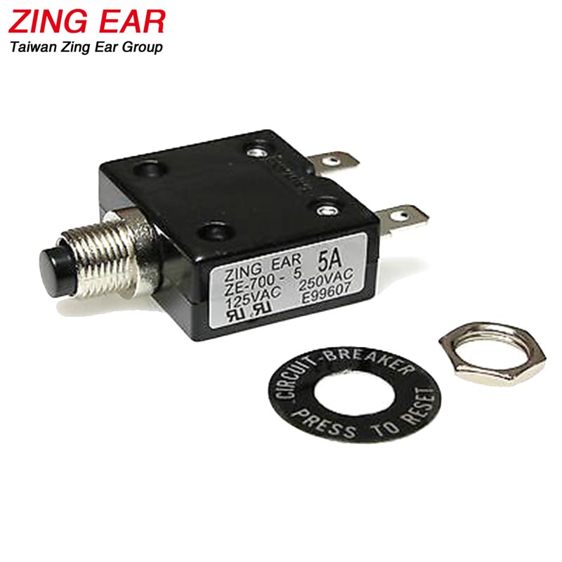 1pc ZING EAR ZE-800 7A Overload Amp Protection Switch 120V AC/250V AC/32V DC 