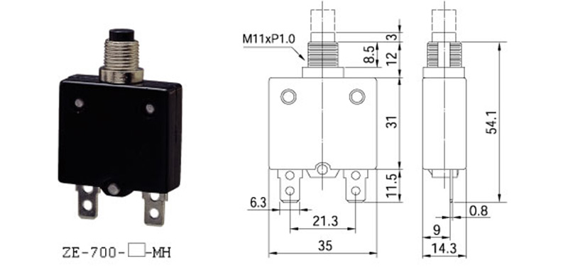 30Amp Circuit Breaker 3-50 Ampers ZE-700-MH (6)