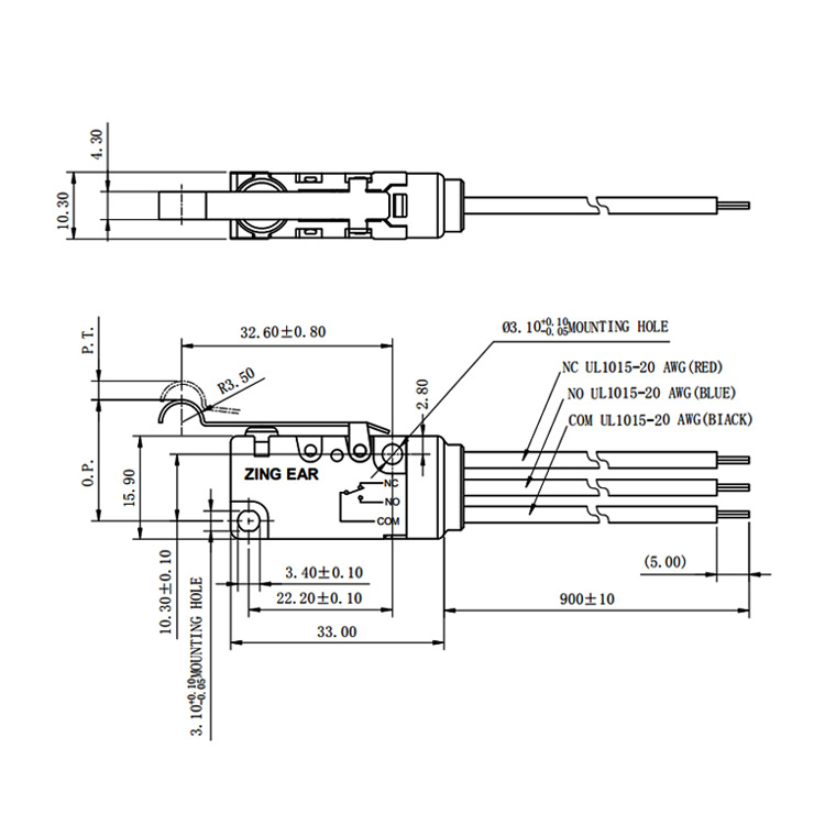 Club Car Accelerator Micro Switch Waterproof 5A