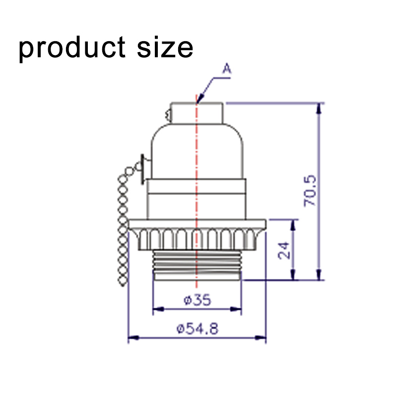 E26 Bulb Lamp Holder 1A 2520V PSE 1