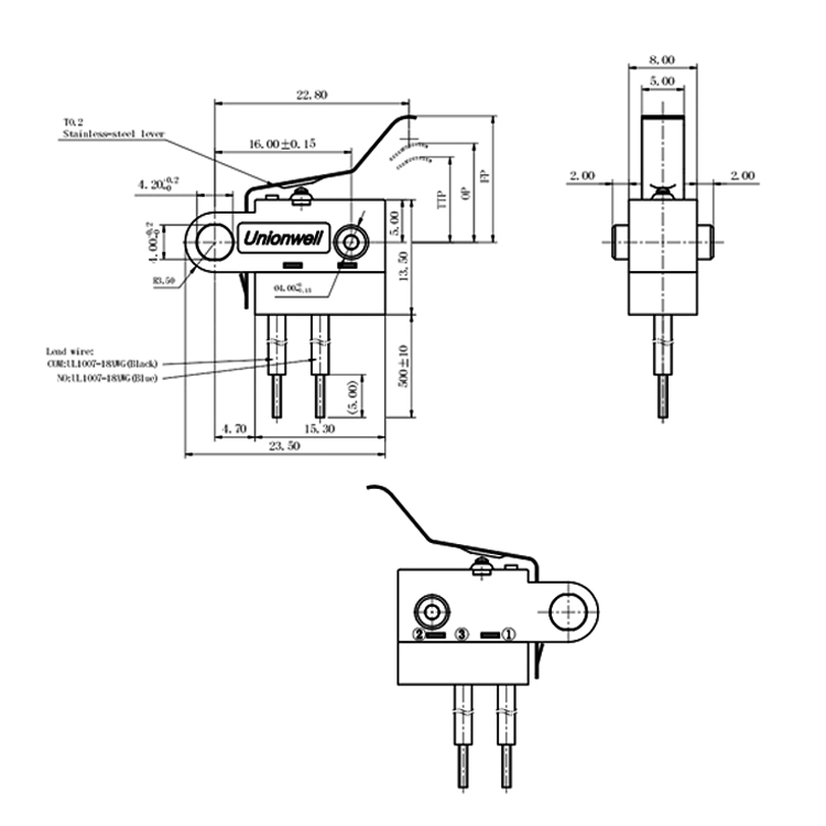 double pole microswitch