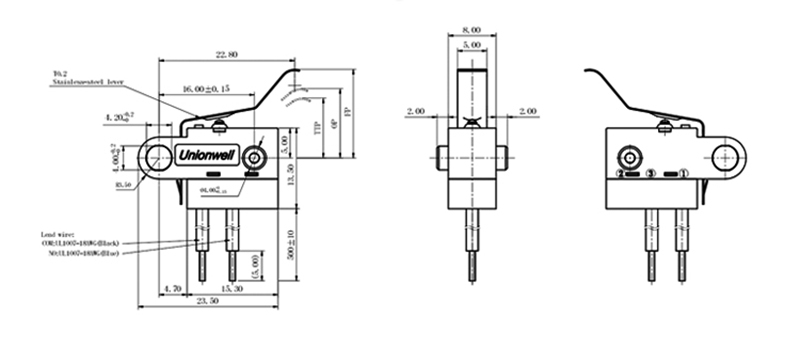 Micro-leaf-switch-size-drawing
