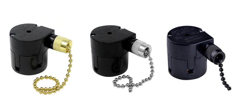 4 Speed Pull Chain Switch Color Options