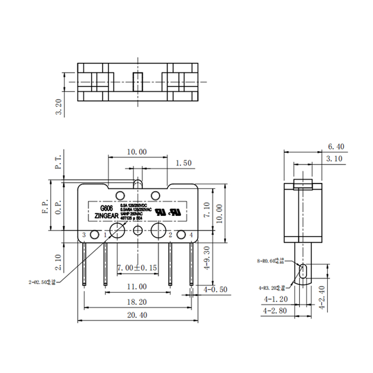 DPDT Micro Limit Switch Crouzet 83133169 Alternative Switch 1