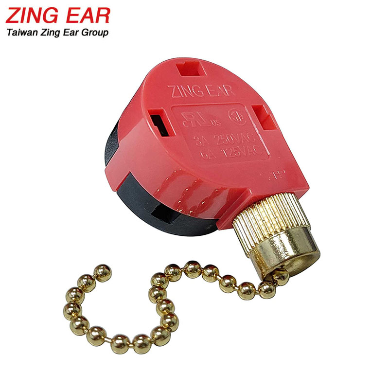 OEM ZING EAR ZE-208S 3 SPEED CEILING FAN PULL CHAIN CONTROL SWITCH E-89885 DR73 