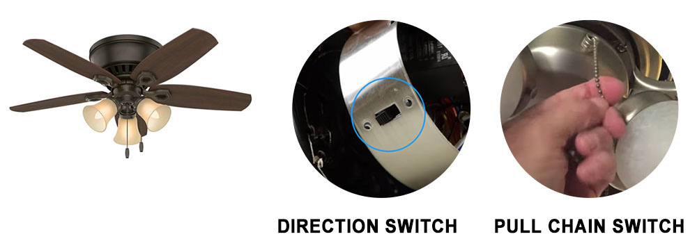Direction switch and Pull chain switch