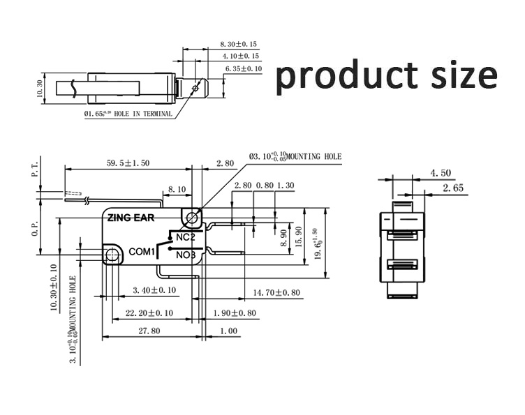 Safety Micro Switch For Fireplace Glass Enclosure Door (1)