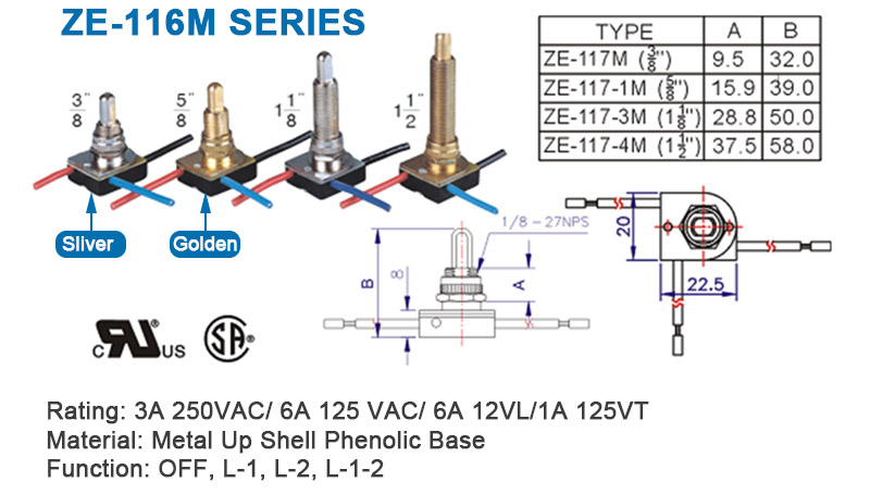 ZE-116M Rotary Switch Series