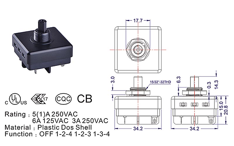 ZE-266 rotary switch datasheet